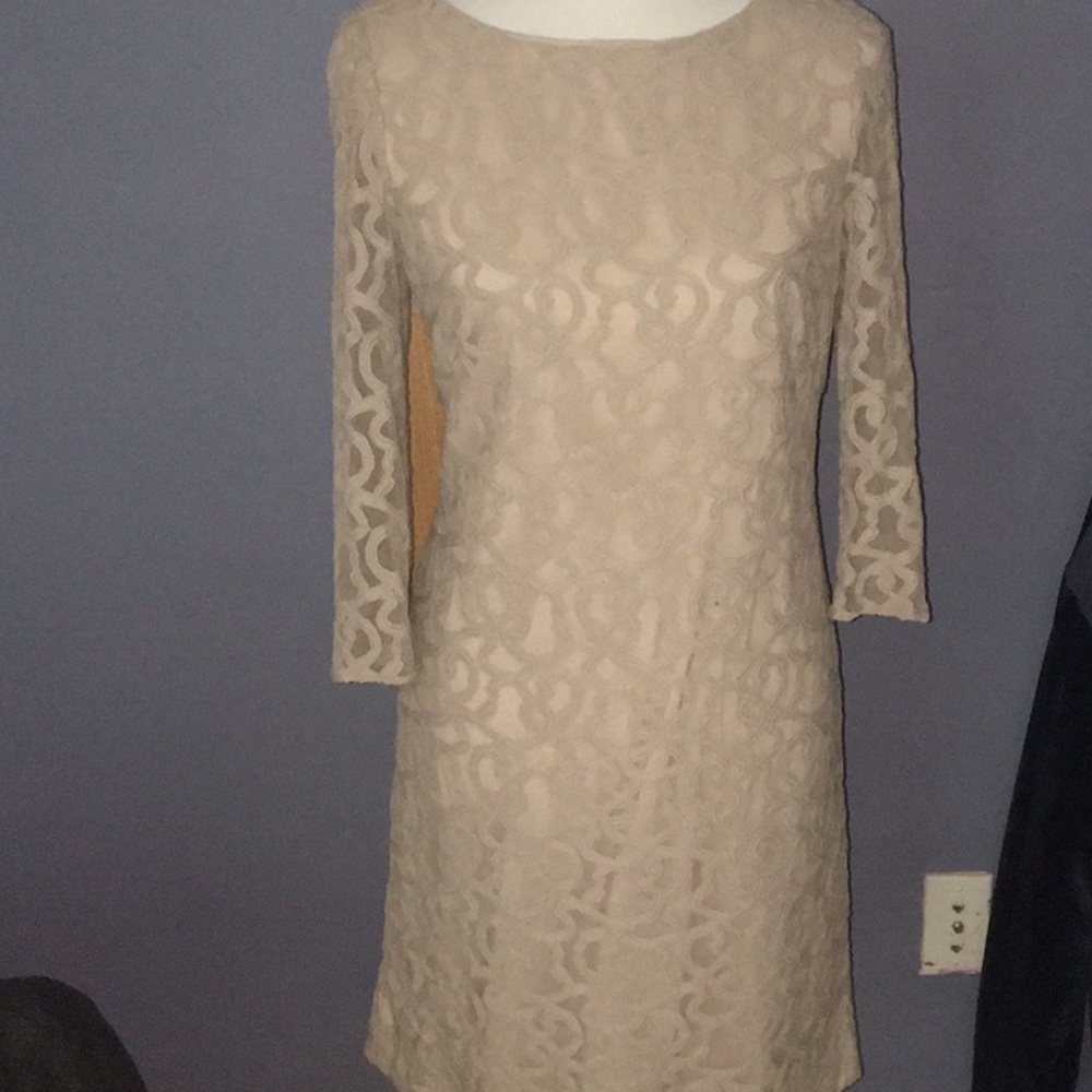 Nine West formal tan dress